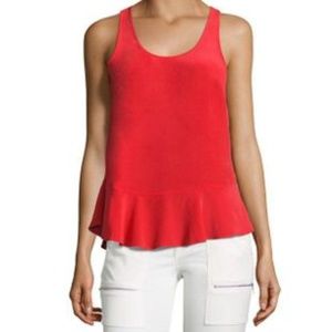 Joie Silk Peplum Tank